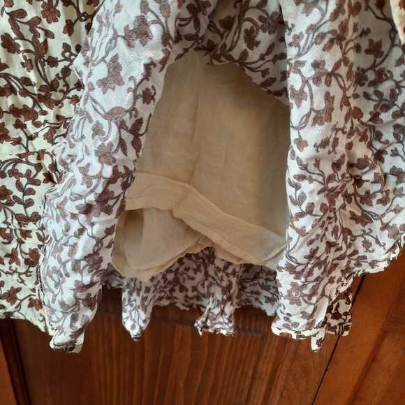 Tularosa Revolve Alicia Mini Dress Priya Camel Floral long sleeve dress size XS - Picture 10 of 16